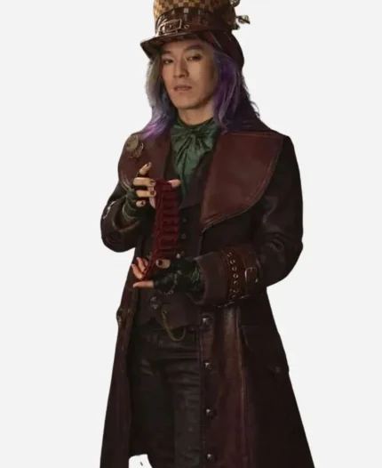 Descendants Wicked Wonderland Leonardo Nam Leather Coat