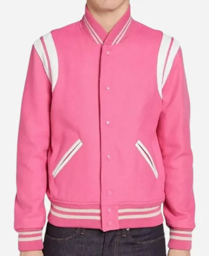 Elle S01 Elle Woods Pink Varsity Jacket