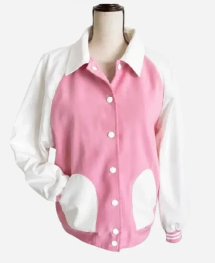 Elle Woods Elle S01 Pink & White Varsity Jacket