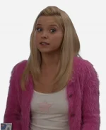 Elle Woods Pink Brushed Wool Cardigan