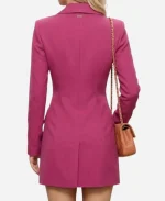 Lexi Minetree Elle Pink Pink Double-Breasted Blazer