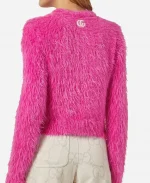 Lexi Minetree Elle S01 Pink Brushed Wool Cardigan