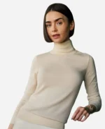 Championships Wimbledon 2026 Lily Collins Turtleneck Sweater
