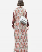 Lily Collins Emily In Paris S06 Emily Cooper Jacquard Sleeveless Long Coat