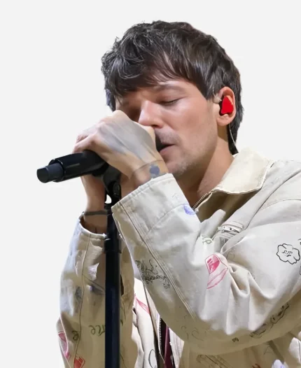 Louis Tomlinson 2026 Montreal Concert Duke Sketch Sand Beige Jacket