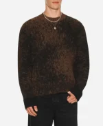 Luke James The Chi S08 Black & Brown Print Sweater