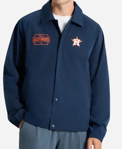  MLB Houston Astros True Navy Coaches Jacket
