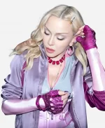 Madonna FIFA World Cup Final Half Time Show Purple Bomber Jacket