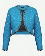 Chloe Charming Blue Cropped Jacket