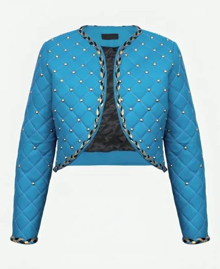 Chloe Charming Blue Cropped Jacket