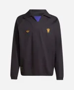 Adidas Manchester United Terrace Icons Drill Sweatshirt - Black