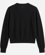 Possession 2026 Margaret Qualley Black Cardigan Front View