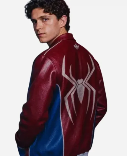 Marvel x Tom Holland Spider-Man Brand New Day Bomber Leather Jacket