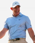 Augusta Masters Champion 2026 Nike Rory Mcilroy Blue Polo T-Shirt