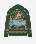 Max Greenfield The Neighborhood S08 Dave Green Printed Cardigan