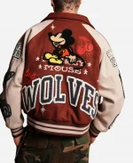 2026 Mickey Mouse Wolves Club Roxy Box Cut Rudy Letterman Varsity Jacket