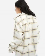Mika Kleinschmidt TV-Series Battle On The Beach Season 05 Flannel Beige Shirt