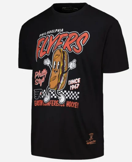 Mitchell & Ness Philadelphia Flyers Cheesesteak Eastern Confernce Hockey T-shirt