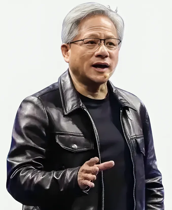 NVIDIA CEO Jensen Huang Signature Tom Ford Black Leather Trucker Jacket Jensen Huang Signature Trucker Jacket