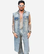NYC 2026 Adam Lambert Denim Coat
