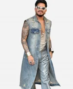 Adam Lambert Blue Denim Coat