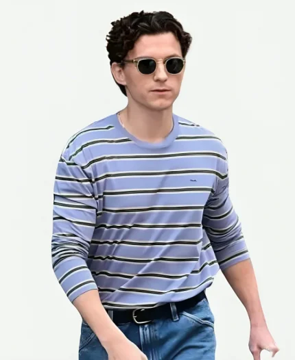 New York City 2026 Tom Holland Striped Sweatshirt - Blue