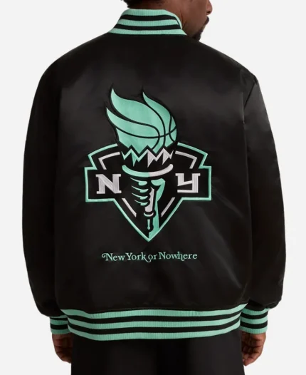NYON x NY Liberty Twin Flame Varsity Jacket