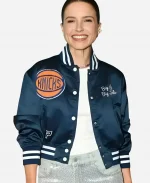 New York City 2026 NBA Knicks Sophia Bush Blue Varsity Jacket 