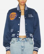 Sophia Bush NYC 2026 Knicks Varsity Jacket