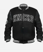 NY Knicks Clutch Hitter Black Varsity Jacket