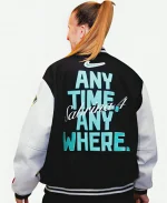 WNBA Sabrina Ionescu New York Liberty Nike Any Time Any Where Varsity Jacket