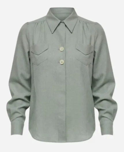Olivia Wilde The Invite S01 Green Blouse