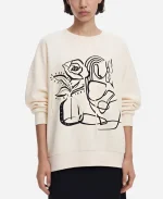 Pamela Moreno My Daughters Father S01 Victoria Floral Printed Sweatshirt