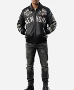 Pelle Pelle Stadium Roc Nation Yankee Jay-Z Genuine Leather Jacket