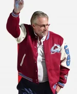  Peter Forsberg Colorado Avalanche’s 30th Anniversary Celebration Maroon & Cream Varsity Jacket