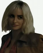 Penélope Cruz The Invite 2026 Piña Brown Suede Leather Jacket
