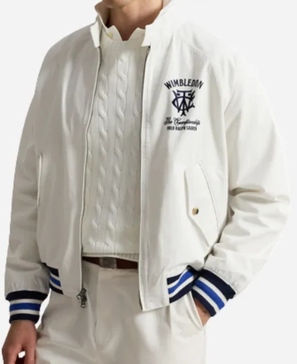 Unisex Polo Ralph Lauren x Wimbledon Championships 2026 White Twill Jacket