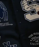 Protector Of NYC Letterman Varsity Jacket - Navy