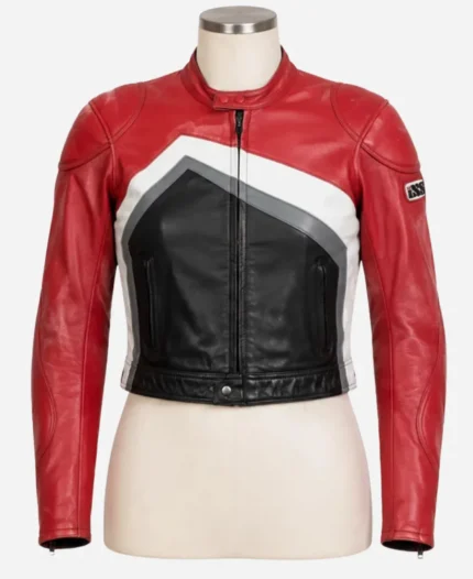 Ignacy Liss TV Series Proud 2026 Filip Raczynski Colorblock Racing Leather Jacket