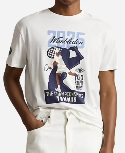 Ralph Lauren x Wimbledon Championships White Graphic T-Shirt