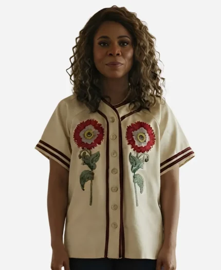 Regina Hall Tv Series The Five Star Weekend Season 01 Dru-Ann Jones Floral Printed Top
