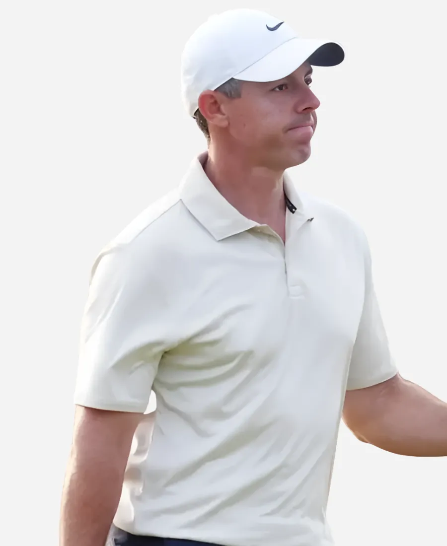 Rory McIlroy The 154th Open Championship 2026 T-Shirt Rory McIlroy The 154th Open Championship 2026 Nike Off White Polo T-Shirt