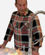 Ryan Boyajian RHOC S20 Red & Black Checkered Plaid Shirt