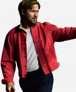 Ryan Gosling SDCC Marvel Ghost Rider Red Denim Jacket