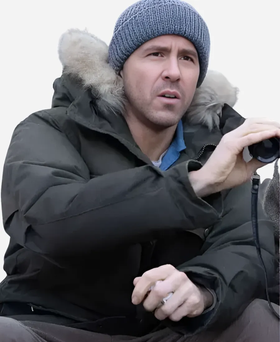 Ryan Reynolds Mayday 2026 Jacket Ryan Reynolds Mayday 2026 Lieutenant Troy 'Assassin' Kelly Black Parka Jacket