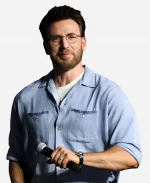 SDCC Marvel Studio 2026 Chris Evans Light Blue Shirt