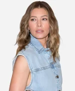Jessica Biel San Diego Comic-Con Matchbox 2026 Aimee Blue Denim Vest