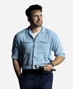 SDCC Marvel Studio Chris Evans Light Blue Shirt