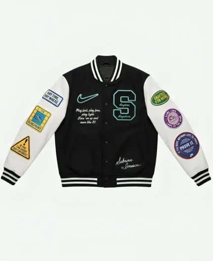 WNBA Sabrina Ionescu Nike Any Time Any Where Varsity Jacket