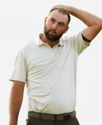 Scottie Scheffler The 154th Open Championship Athletic Fit Cream Polo T-Shirt